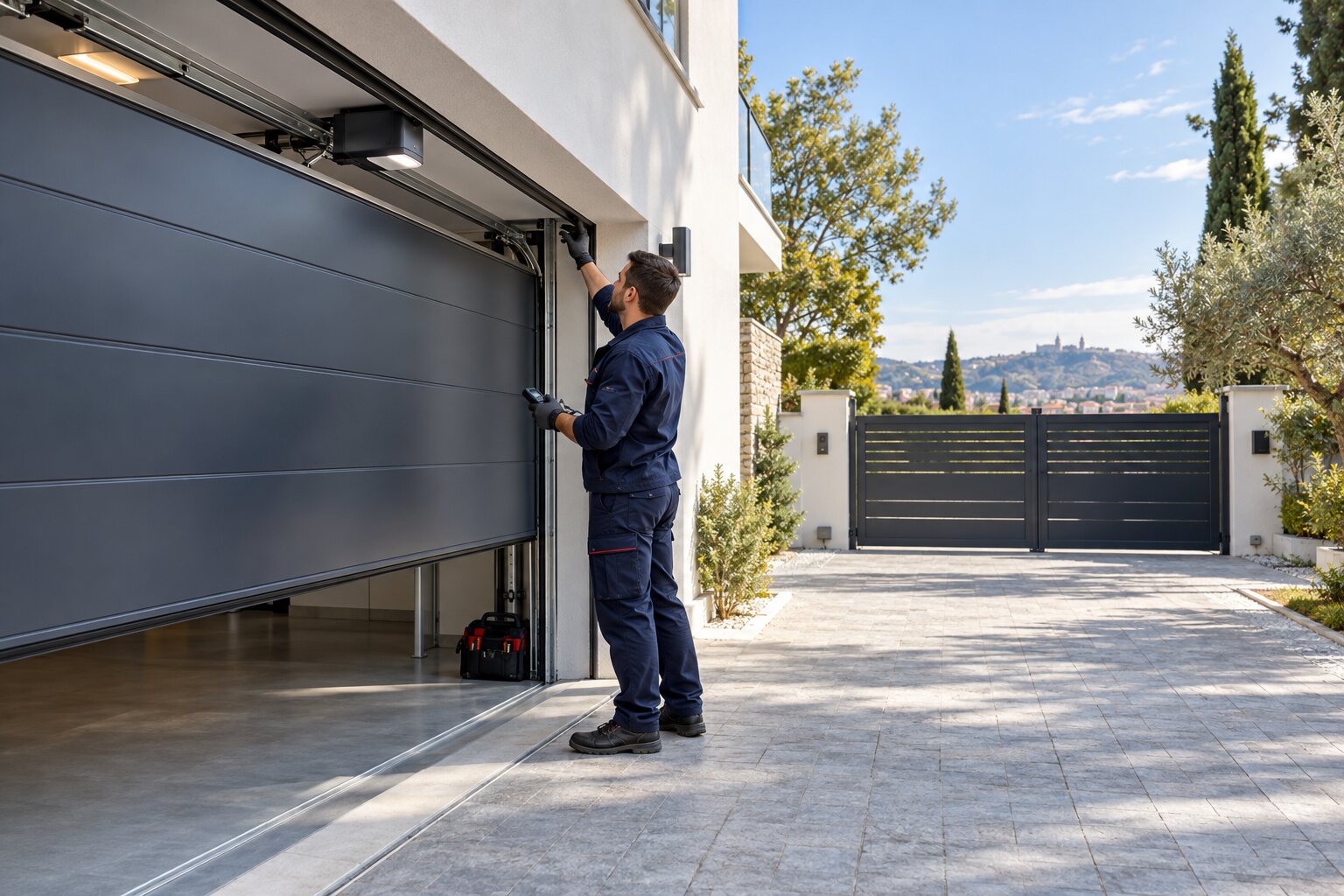 Installation de portail et porte de garage à Lyon