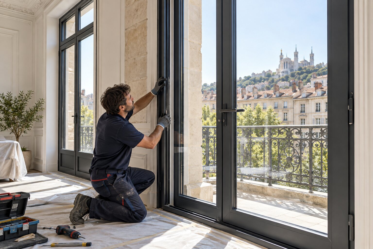 Pose de portes et fenêtres à Lyon